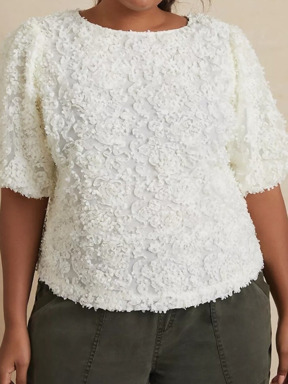 Anthropologie Maeve Presley Applique Blouse Size Small - Picture 6 of 16